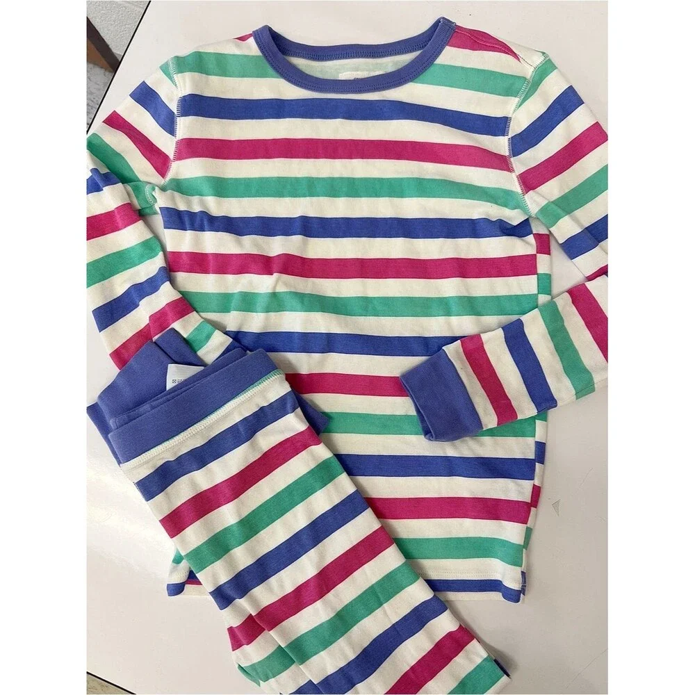 Crewcuts (J.Crew) Unisex Kids Size 10 Striped Pajama Long Sleeve Pants